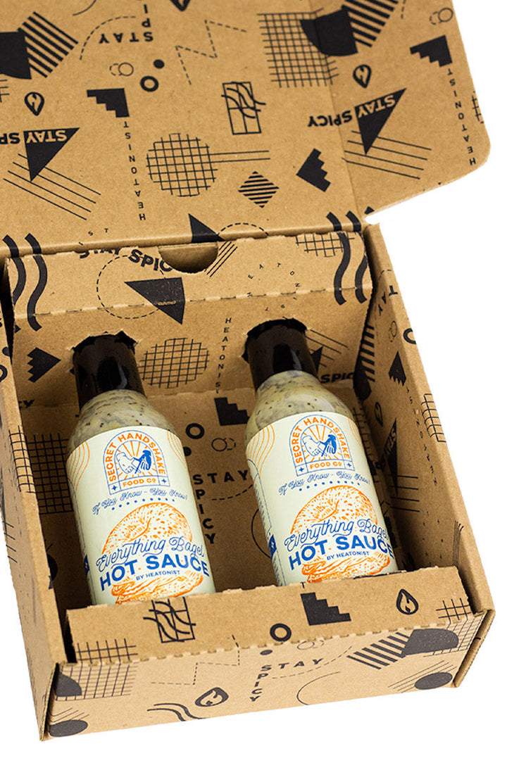 Secret Handshake Food Co Everything Bagel Hot Sauce 2-Pack S4