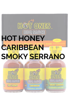 Hot Ones BBQ Trio Pack (Hot Honey / Caribbean / Smoked Serrano) V2