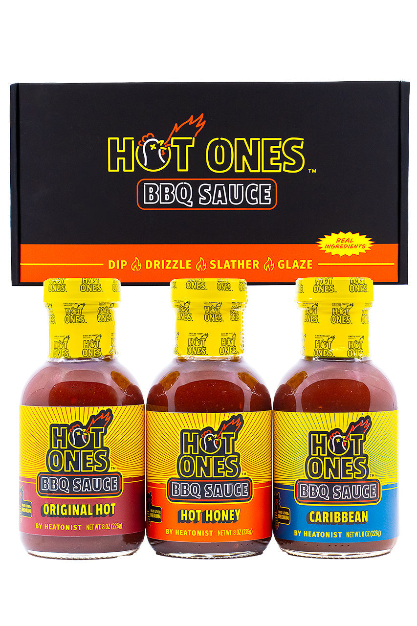 Hot Ones BBQ Trio Pack (Original / Hot Honey / Caribbean) U3