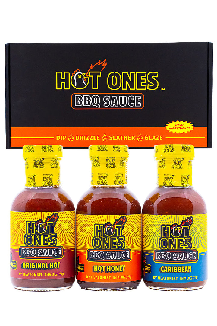 Hot Ones BBQ Trio Pack (Original / Hot Honey / Caribbean) U3