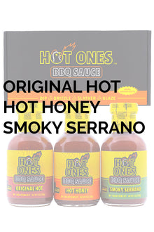 Hot Ones BBQ Trio Pack (Original / Hot Honey / Smoked Serrano) W9