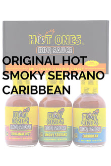 Hot Ones BBQ Trio Pack (Original / Smoked Serrano / Caribbean) Y4