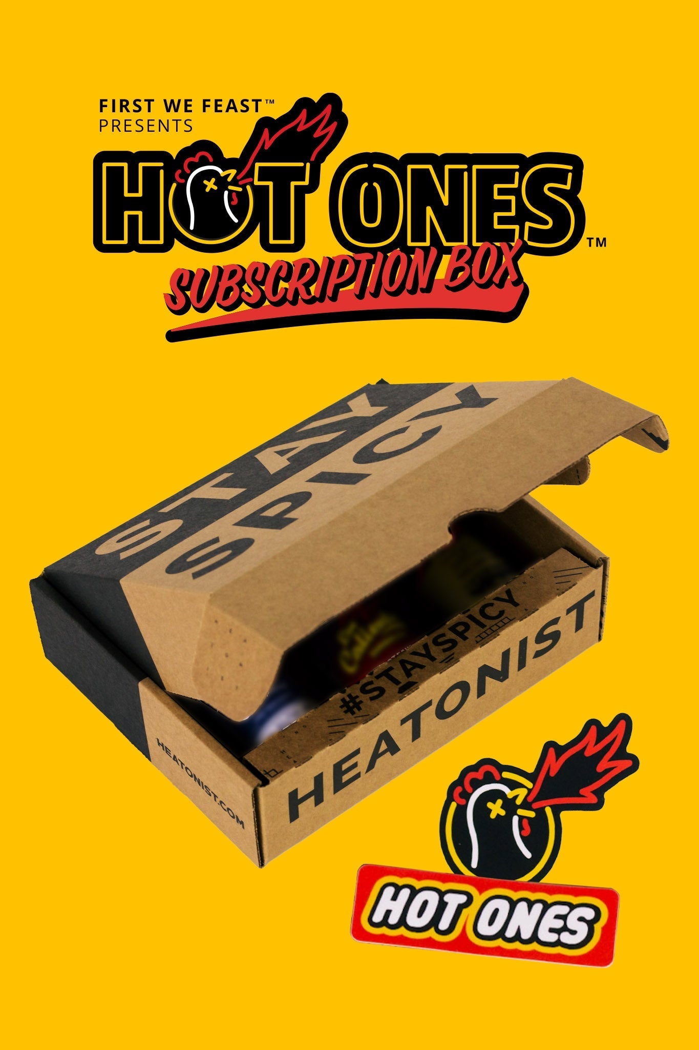 Monthly Hot Ones Box X3