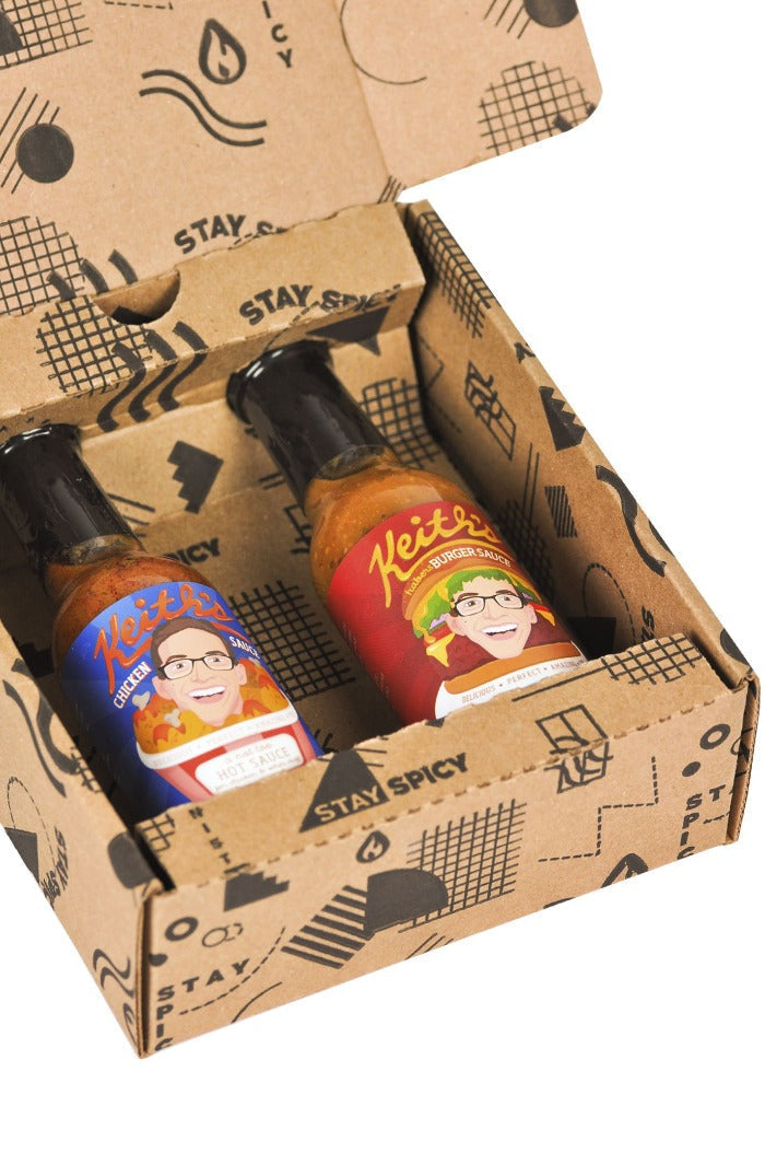 Chicken & Burger Hot Sauce Duo Pack | Keith's P9